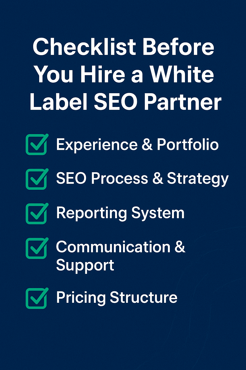 Checklist Before You Hire a White Label SEO Partner (2026 Guide)