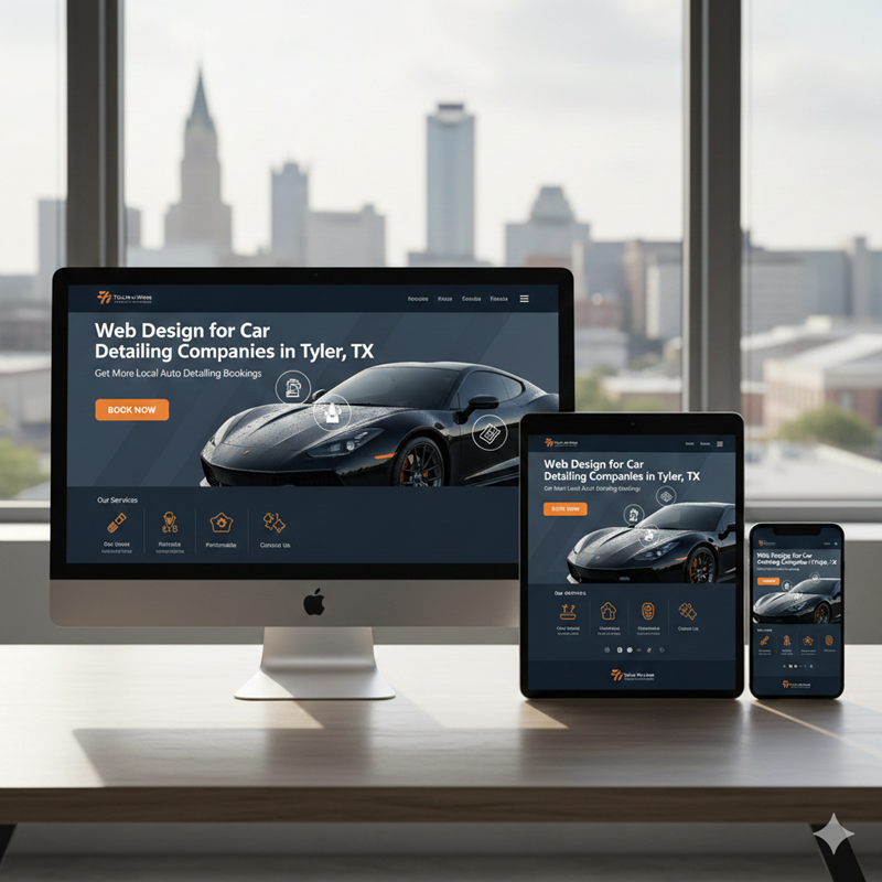Web Design for Car Detailing companies in Tyler, TX