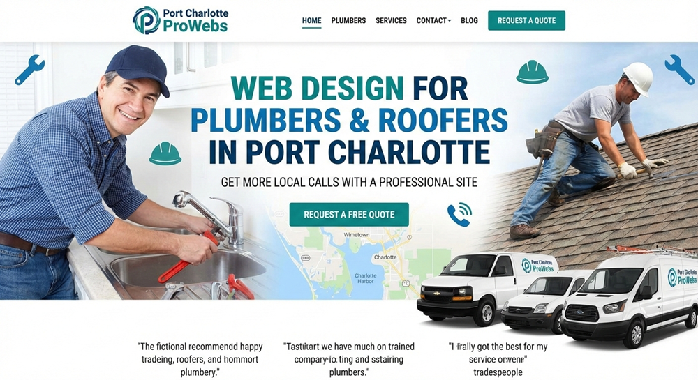 Web Design for Plumbers And Roofers in Port Charlotte