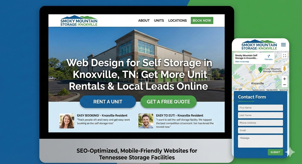 Web Design for Self Storage in Knoxville, TN