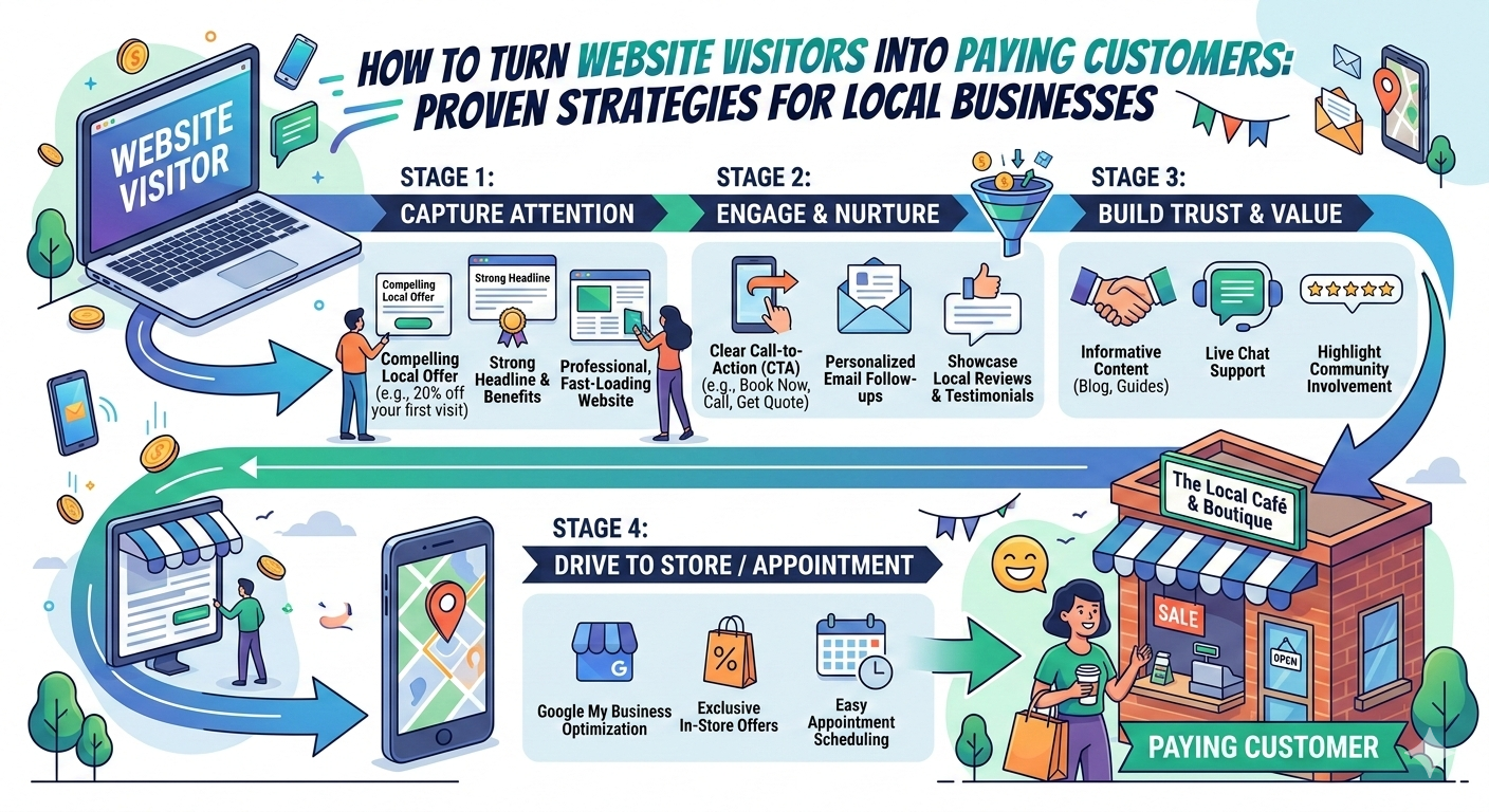 Website Visitors Into Paying Customers