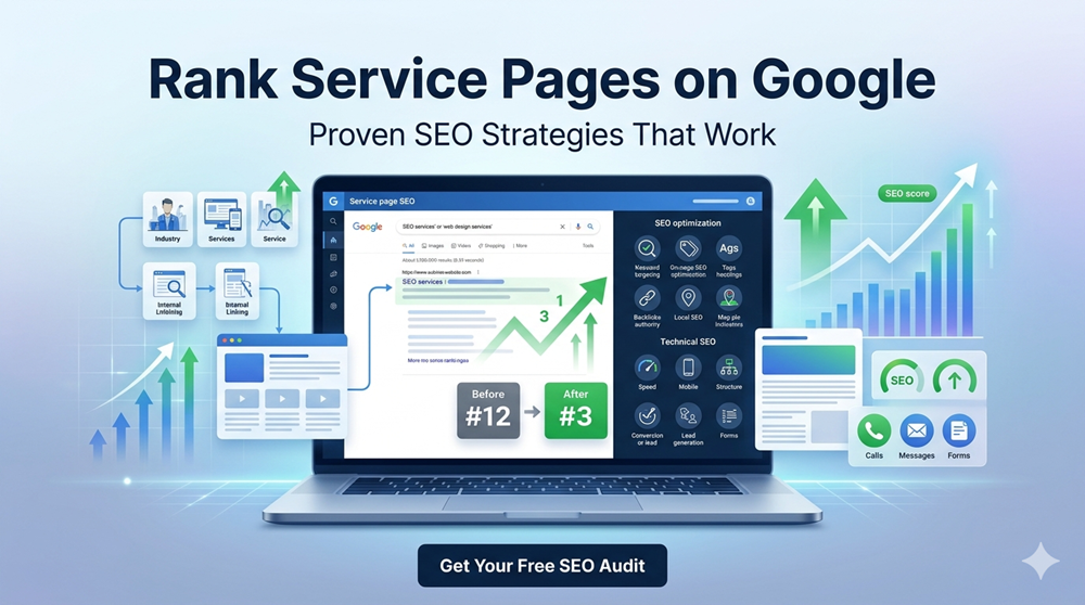 how to rank service pages on google