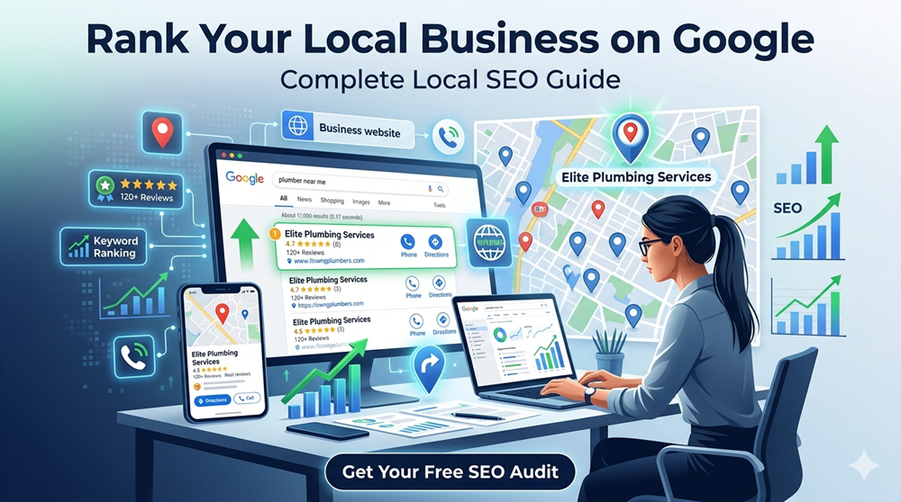 rank a local business on google