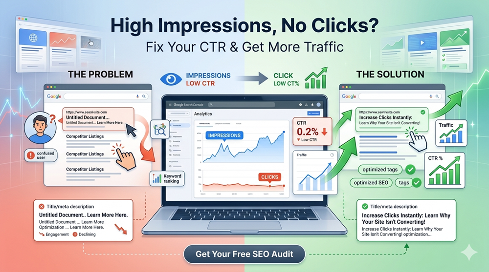 Website Getting Impressions but No Clicks