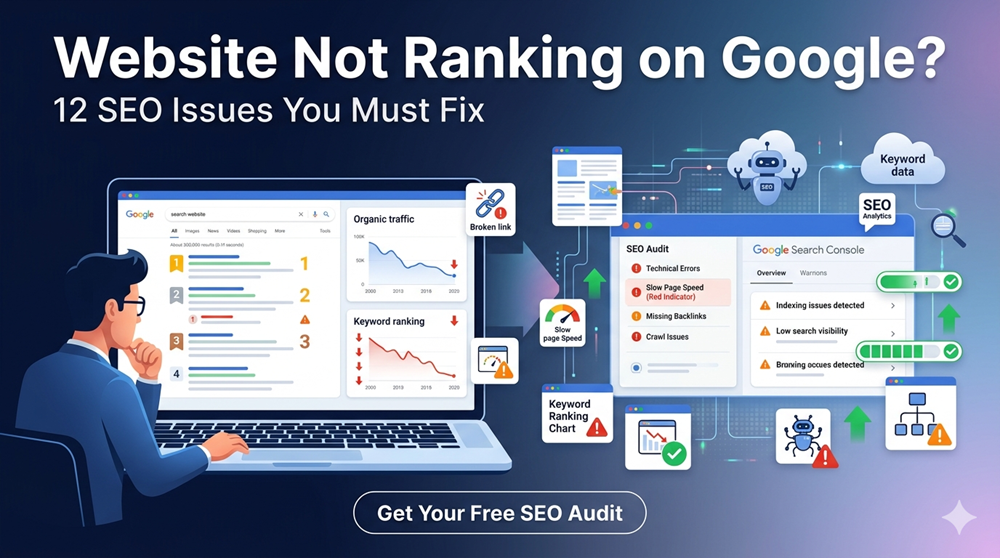 website is not ranking on google